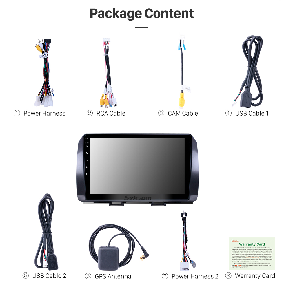 Seicane 10,1 pouces Android 8.1 Radio de navigation GPS pour 2006 Toyota B6 / 2008 Subaru DEX / 2005 Daihatsu WO avec écran tactile Bluetooth prend en charge Carplay TPMS Seicane 10,1 pouces Android 8.1 Radio de navigation GPS pour 2006 Toyota B6 / 2008 Subaru DEX / 2005 Daihatsu WO avec écran tactile Bluetooth prend en charge Carplay TPMS