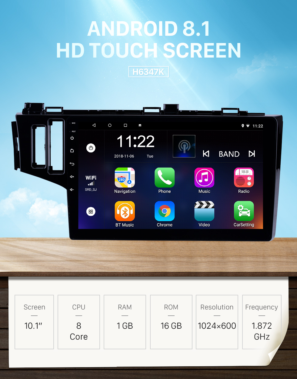 Seicane 10,1 pouces Android 8.1 Radio de navigation GPS pour 2013-2015 Honda Fit LHD avec HD écran tactile Bluetooth prend en charge Carplay TPMS Seicane 10,1 pouces Android 8.1 Radio de navigation GPS pour 2013-2015 Honda Fit LHD avec HD écran tactile Bluetooth prend en charge Carplay TPMS