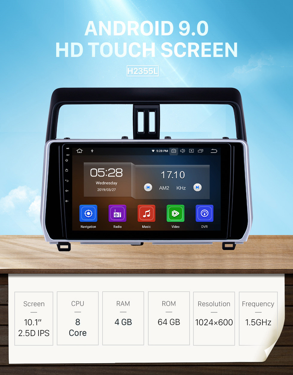 Seicane 10.1 inch Android 9.0 Radio for 2018 Toyota Prado Bluetooth WIFI HD Touchscreen GPS Navigation Carplay USB support TPMS DAB+ Seicane 10.1 inch Android 9.0 Radio for 2018 Toyota Prado Bluetooth WIFI HD Touchscreen GPS Navigation Carplay USB support TPMS DAB+