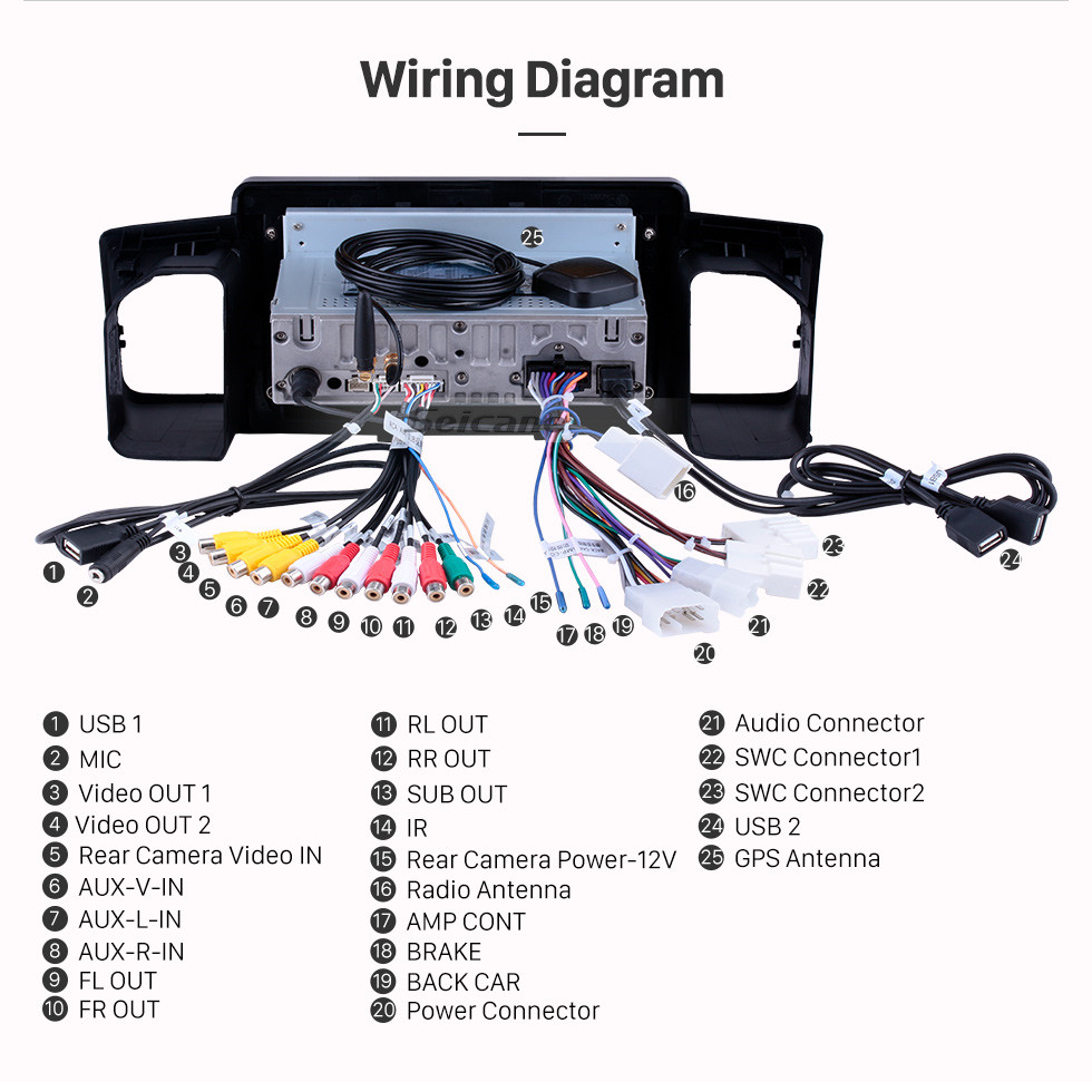 Seicane 2013 Toyota Corolla / BYD F3 Android 9.0 9-дюймовый GPS-навигация Радио Bluetooth HD с сенсорным экраном WIFI USB Поддержка Carplay Резервная камера Seicane 2013 Toyota Corolla / BYD F3 Android 9.0 9-дюймовый GPS-навигация Радио Bluetooth HD с сенсорным экраном WIFI USB Поддержка Carplay Резервная камера