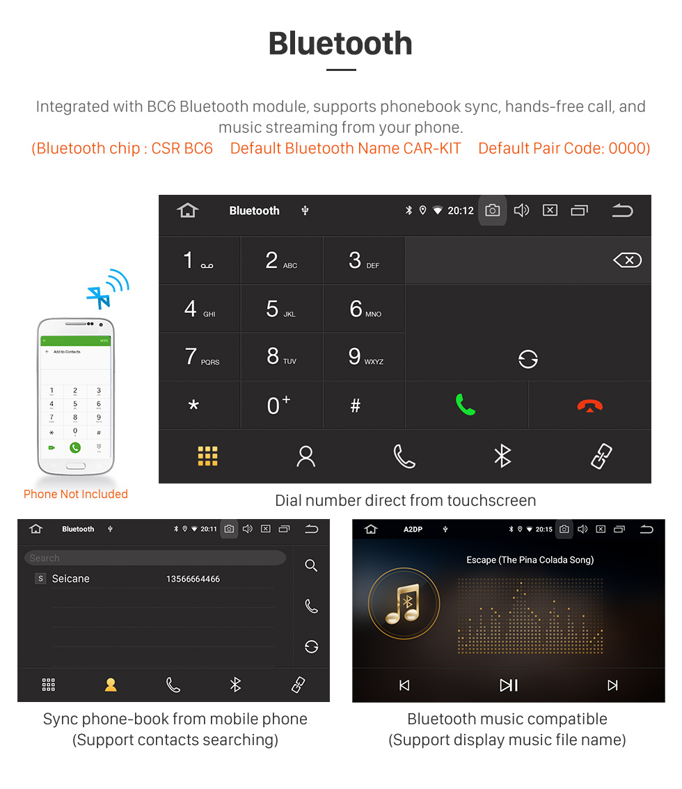 Seicane Android 9.0 6.2 inch GPS Navigation Universal Radio with WIFI Bluetooth HD Touchscreen AUX Carplay Music support 1080P Digital TV Mirror Link Seicane Android 9.0 6.2 inch GPS Navigation Universal Radio with WIFI Bluetooth HD Touchscreen AUX Carplay Music support 1080P Digital TV Mirror Link