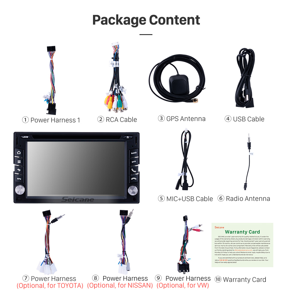 Seicane Android 9.0 6.2 inch GPS Navigation Universal Radio with WIFI Bluetooth HD Touchscreen AUX Carplay Music support 1080P Digital TV Mirror Link Seicane Android 9.0 6.2 inch GPS Navigation Universal Radio with WIFI Bluetooth HD Touchscreen AUX Carplay Music support 1080P Digital TV Mirror Link