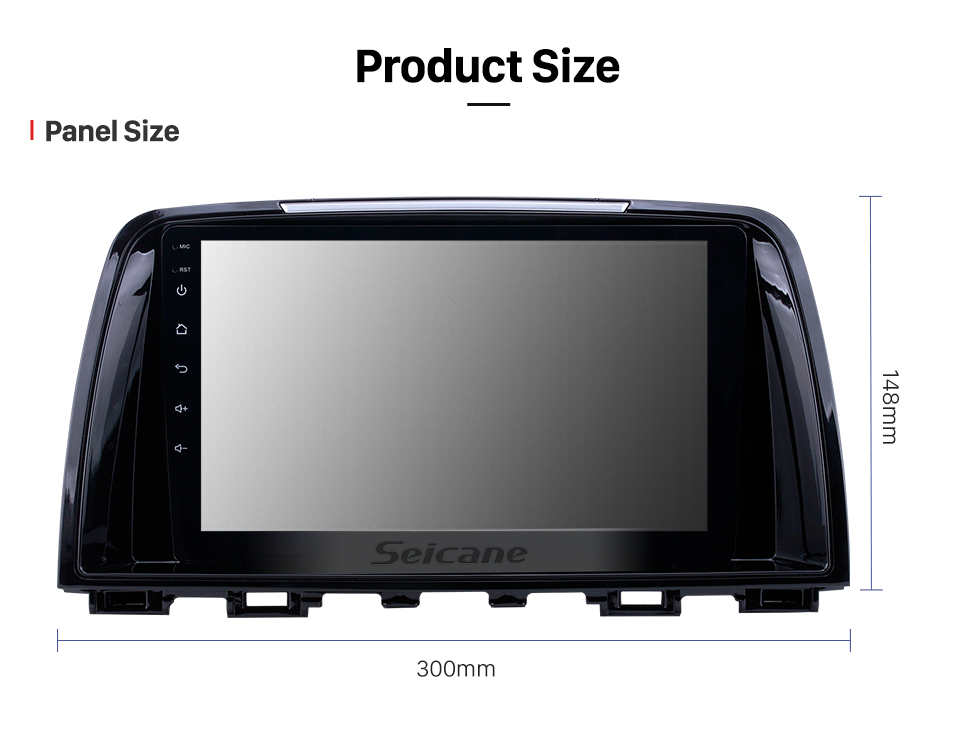 Seicane 2014-2016 Mazda Atenza Android 8.1 Pantalla táctil HD 9 pulgadas AUX Bluetooth WIFI USB Navegación GPS Radio soporte OBD2 SWC Carplay Seicane 2014-2016 Mazda Atenza Android 8.1 Pantalla táctil HD 9 pulgadas AUX Bluetooth WIFI USB Navegación GPS Radio soporte OBD2 SWC Carplay