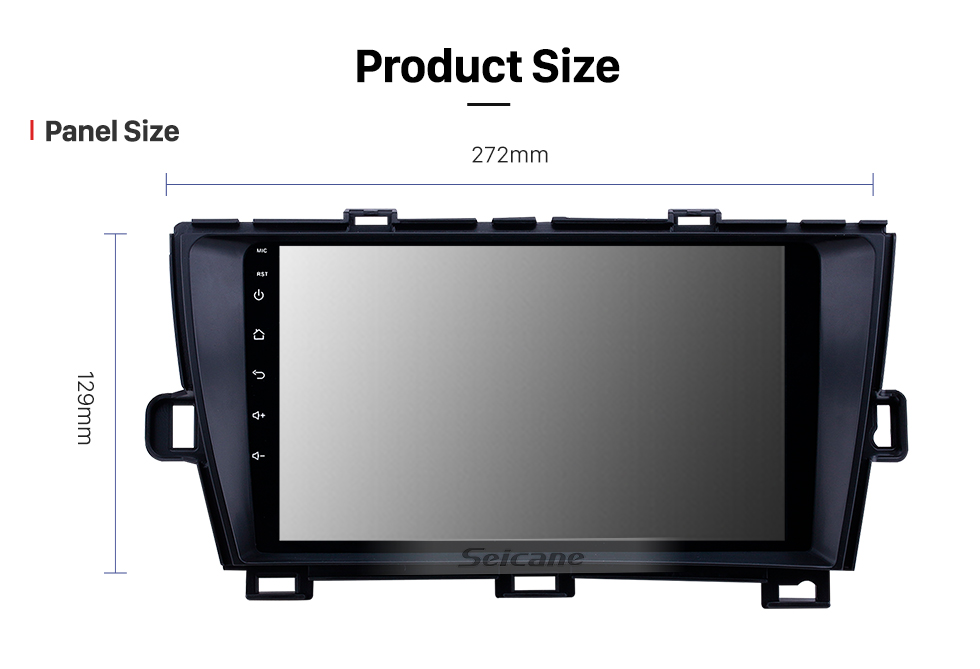 Seicane 2009-2013 Toyota Prius LHD Android 8.1 HD Touchscreen 9 inch AUX Bluetooth WIFI USB GPS Navigation Radio support SWC Carplay Seicane 2009-2013 Toyota Prius LHD Android 8.1 HD Touchscreen 9 inch AUX Bluetooth WIFI USB GPS Navigation Radio support SWC Carplay