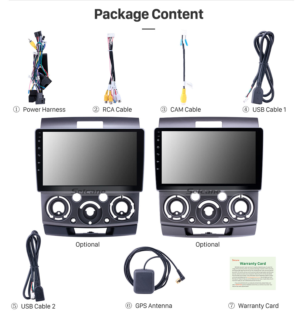 Seicane 9 Zoll Android 8.1 GPS Navigationsradio für 2006-2010 Ford Everest / Ranger Mazda BT-50 Mit HD Touchscreen Bluetooth Unterstützung Carplay TPMS Seicane 9 Zoll Android 8.1 GPS Navigationsradio für 2006-2010 Ford Everest / Ranger Mazda BT-50 Mit HD Touchscreen Bluetooth Unterstützung Carplay TPMS