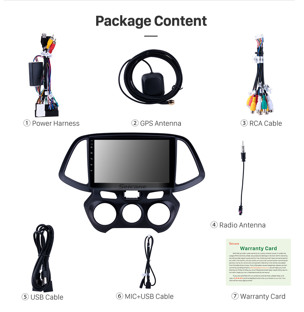 Seicane 2018 Hyundai Santro / Atos Android 9.0 9 pulgadas Navegación GPS Radio Bluetooth HD Pantalla táctil WIFI USB Carplay compatible con DAB + TPMS Seicane 2018 Hyundai Santro / Atos Android 9.0 9 pulgadas Navegación GPS Radio Bluetooth HD Pantalla táctil WIFI USB Carplay compatible con DAB + TPMS
