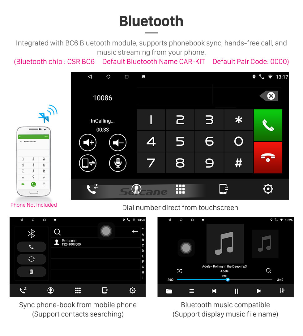 Seicane Android 8.1 9 pouces Radio de navigation GPS pour 2007-2012 GMC Yukon / Acadia / Tahoe Chevy Chevrolet Tahoe / Suburban Buick Enclave avec écran tactile HD Prise en charge Bluetooth OBD2 Carplay Seicane Android 8.1 9 pouces Radio de navigation GPS pour 2007-2012 GMC Yukon / Acadia / Tahoe Chevy Chevrolet Tahoe / Suburban Buick Enclave avec écran tactile HD Prise en charge Bluetooth OBD2 Carplay