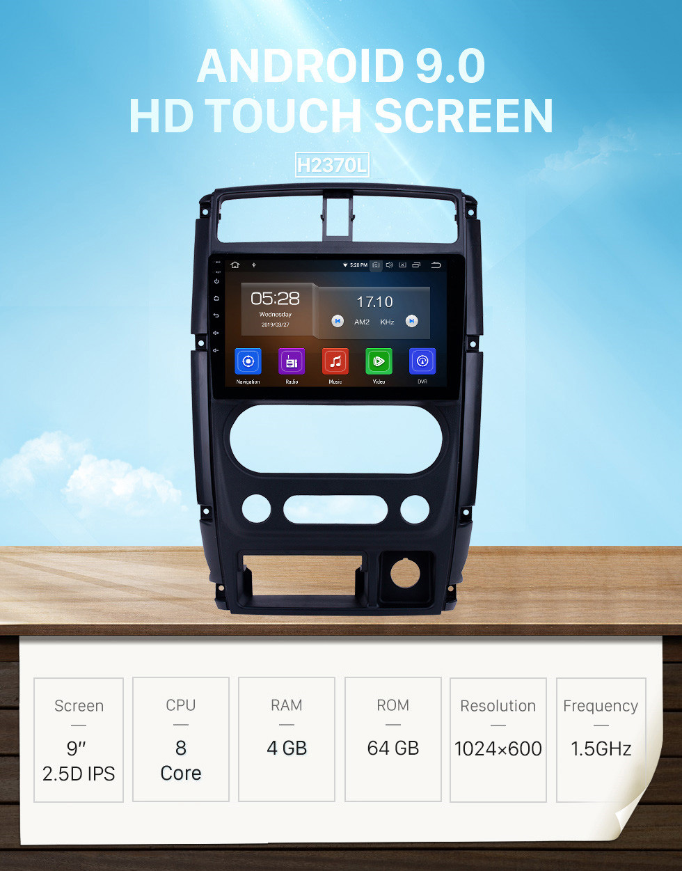 Seicane 2007-2012 Suzuki Jimny Android 9.0 9 inch GPS Navigation Radio Bluetooth HD Touchscreen WIFI Carplay support Backup camera DAB+ Seicane 2007-2012 Suzuki Jimny Android 9.0 9 inch GPS Navigation Radio Bluetooth HD Touchscreen WIFI Carplay support Backup camera DAB+