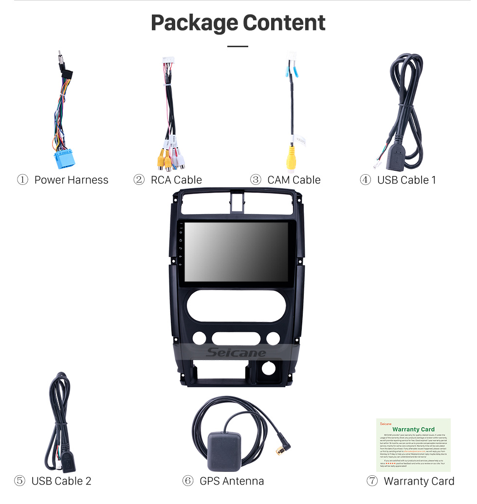 Seicane Android 8.1 9 Zoll HD Touchscreen GPS Navigationsradio für 2007-2012 Suzuki Jimny mit Bluetooth WIFI USB AUX Unterstützung Carplay DVR SWC Seicane Android 8.1 9 Zoll HD Touchscreen GPS Navigationsradio für 2007-2012 Suzuki Jimny mit Bluetooth WIFI USB AUX Unterstützung Carplay DVR SWC