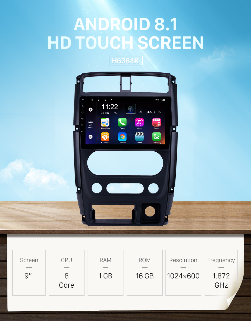Seicane Android 8.1 9 Zoll HD Touchscreen GPS Navigationsradio für 2007-2012 Suzuki Jimny mit Bluetooth WIFI USB AUX Unterstützung Carplay DVR SWC Seicane Android 8.1 9 Zoll HD Touchscreen GPS Navigationsradio für 2007-2012 Suzuki Jimny mit Bluetooth WIFI USB AUX Unterstützung Carplay DVR SWC