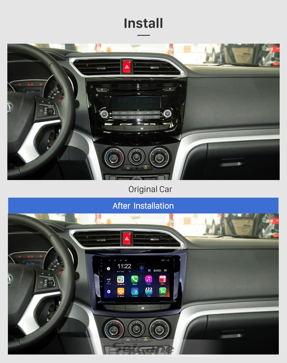 Seicane 2012-2016 Grande Muralha Wingle 6 RHD Android 8.1 HD Touchscreen 9 polegadas AUX Bluetooth WIFI USB GPS Navegação por rádio Suporte SWC Carplay Seicane 2012-2016 Grande Muralha Wingle 6 RHD Android 8.1 HD Touchscreen 9 polegadas AUX Bluetooth WIFI USB GPS Navegação por rádio Suporte SWC Carplay