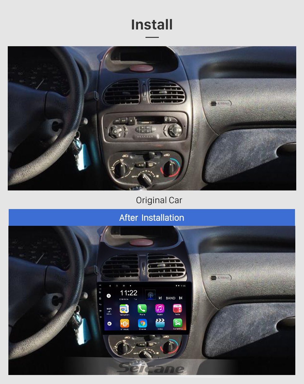 Seicane HD Touchscreen 9 Zoll Android 8.1 GPS Navigationsradio für 2000-2016 Peugeot 206 mit Bluetooth AUX WIFI Unterstützung Carplay TPMS DAB + Seicane HD Touchscreen 9 Zoll Android 8.1 GPS Navigationsradio für 2000-2016 Peugeot 206 mit Bluetooth AUX WIFI Unterstützung Carplay TPMS DAB +