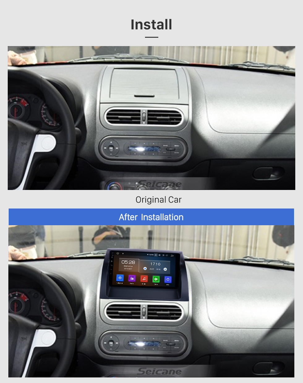 Seicane Android 9.0 9 pouces Radio de navigation GPS pour 2011-2016 MG3 avec écran tactile HD Support de liaison miroir Carplay Bluetooth TPMS TV numérique Seicane Android 9.0 9 pouces Radio de navigation GPS pour 2011-2016 MG3 avec écran tactile HD Support de liaison miroir Carplay Bluetooth TPMS TV numérique