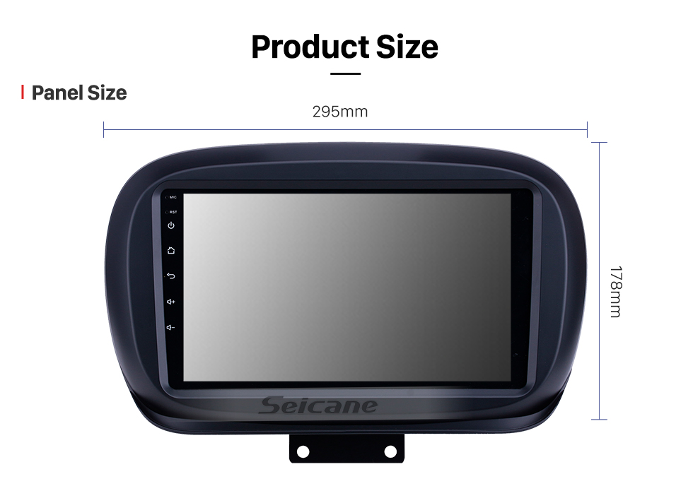 Seicane 2014-2019 Fiat 500X Android 8.1 HD Touchscreen 9 Zoll AUX Bluetooth WIFI USB GPS Navigationsradio Unterstützung SWC Carplay Seicane 2014-2019 Fiat 500X Android 8.1 HD Touchscreen 9 Zoll AUX Bluetooth WIFI USB GPS Navigationsradio Unterstützung SWC Carplay