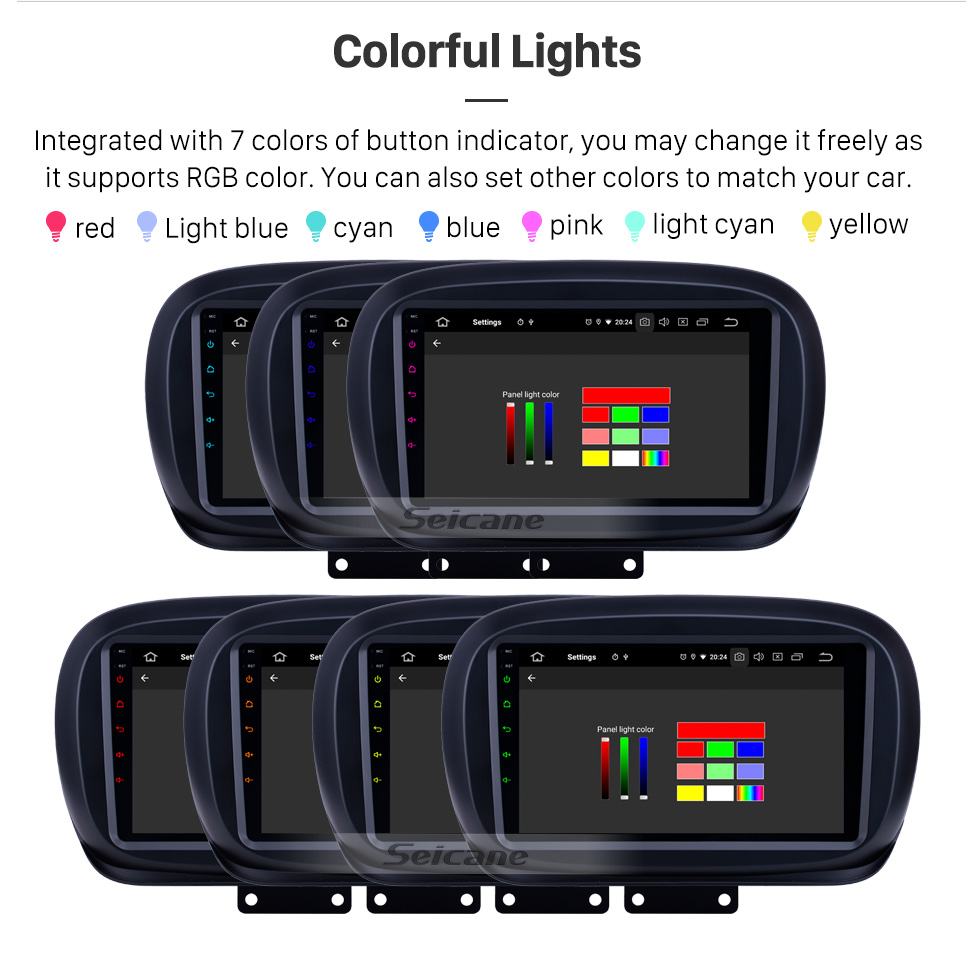 Seicane 9 Zoll 2014-2019 Fiat 500X Android 9.0 GPS Navigationsradio WIFI Bluetooth HD Touchscreen Carplay Unterstützung TPMS DVR Mirror Link Seicane 9 Zoll 2014-2019 Fiat 500X Android 9.0 GPS Navigationsradio WIFI Bluetooth HD Touchscreen Carplay Unterstützung TPMS DVR Mirror Link
