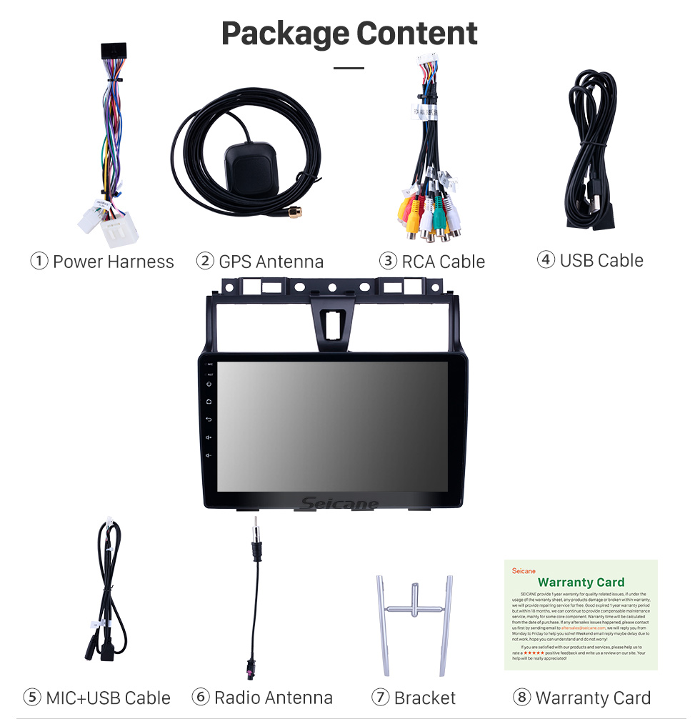 Seicane Pantalla táctil HD 2014-2016 Geely Emgrand EC7 Android 9.0 9 pulgadas Navegación GPS Radio Bluetooth WIFI AUX USB Carplay compatible con DAB + DVR OBD2 Seicane Pantalla táctil HD 2014-2016 Geely Emgrand EC7 Android 9.0 9 pulgadas Navegación GPS Radio Bluetooth WIFI AUX USB Carplay compatible con DAB + DVR OBD2