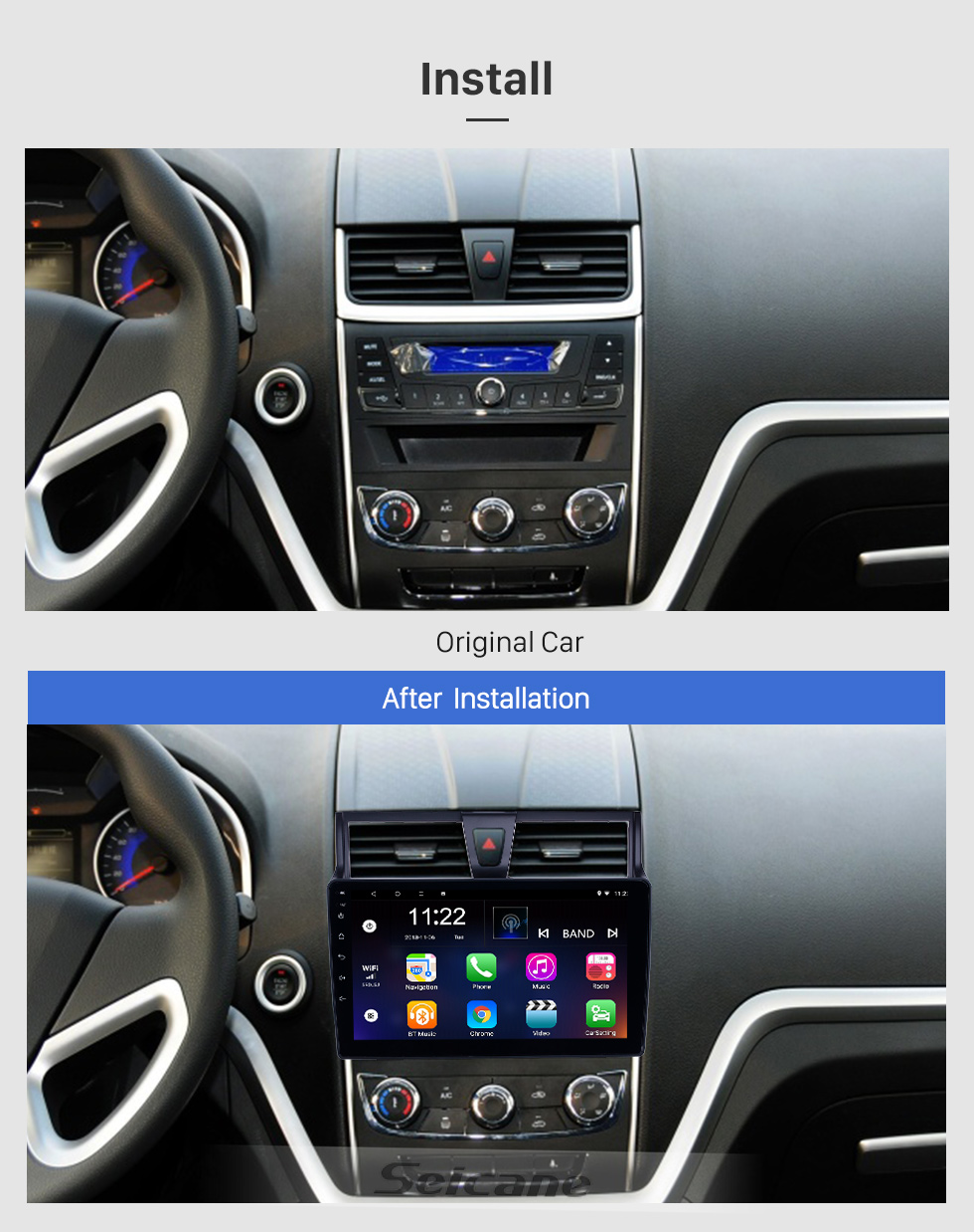 Seicane Android 8.1 9 Zoll HD Touchscreen GPS Navigationsradio für 2014-2016 Geely Emgrand EC7 mit Bluetooth AUX Unterstützung Carplay DVR SWC Seicane Android 8.1 9 Zoll HD Touchscreen GPS Navigationsradio für 2014-2016 Geely Emgrand EC7 mit Bluetooth AUX Unterstützung Carplay DVR SWC