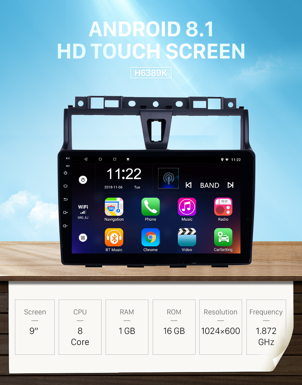 Seicane Android 8.1 9 Zoll HD Touchscreen GPS Navigationsradio für 2014-2016 Geely Emgrand EC7 mit Bluetooth AUX Unterstützung Carplay DVR SWC Seicane Android 8.1 9 Zoll HD Touchscreen GPS Navigationsradio für 2014-2016 Geely Emgrand EC7 mit Bluetooth AUX Unterstützung Carplay DVR SWC