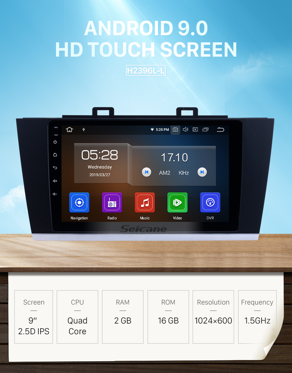 Seicane 2015-2018 Subaru Legacy Android 9.0 9 pulgadas Navegación GPS Radio Bluetooth HD Pantalla táctil WIFI USB Carplay compatible con DAB + SWC Seicane 2015-2018 Subaru Legacy Android 9.0 9 pulgadas Navegación GPS Radio Bluetooth HD Pantalla táctil WIFI USB Carplay compatible con DAB + SWC