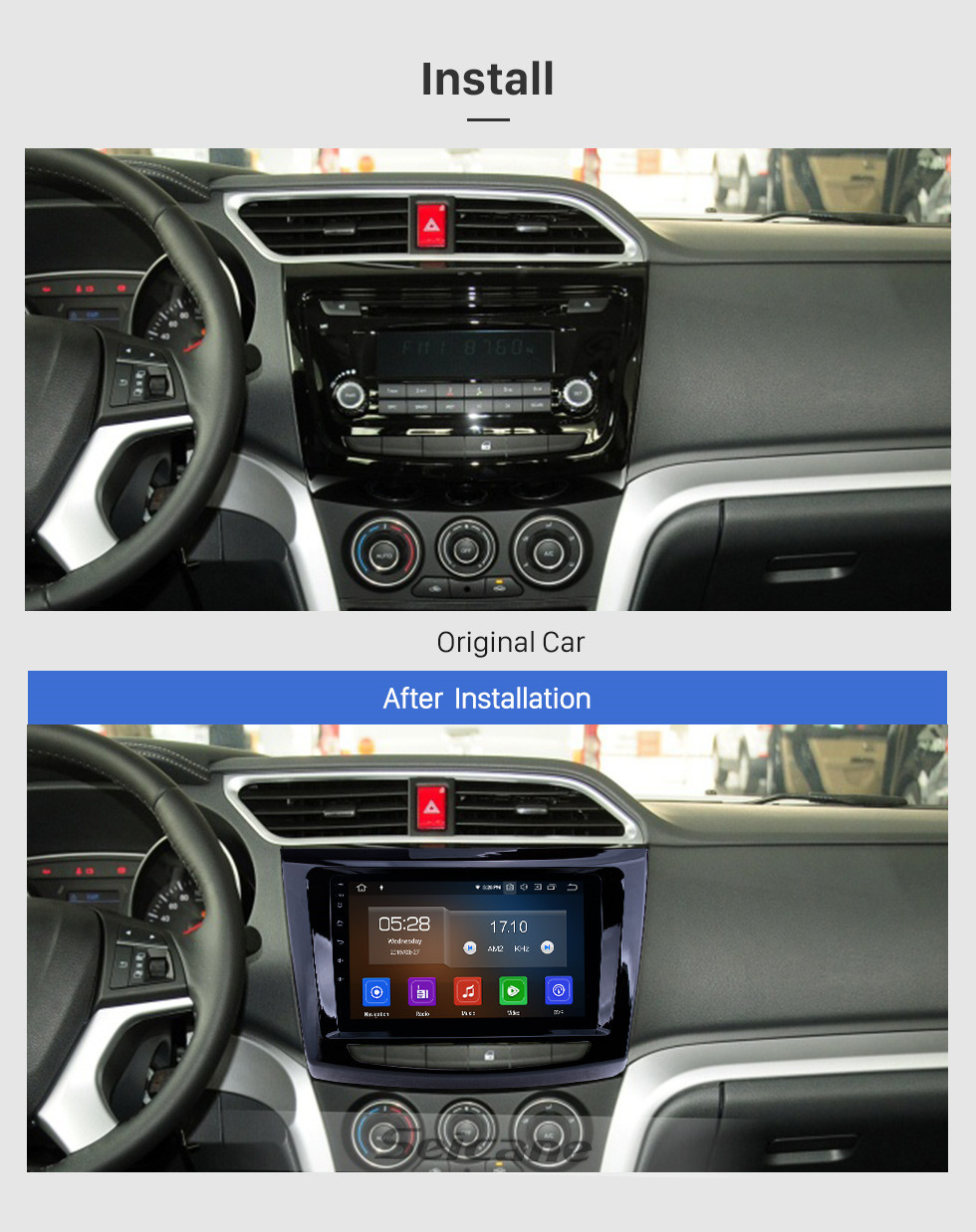 Seicane Écran tactile HD 2012-2016 Grande Muraille Wingle 6 RHD Android 9.0 9 pouces Navigation GPS Radio AUX support Carplay DAB + OBD2 Seicane Écran tactile HD 2012-2016 Grande Muraille Wingle 6 RHD Android 9.0 9 pouces Navigation GPS Radio AUX support Carplay DAB + OBD2