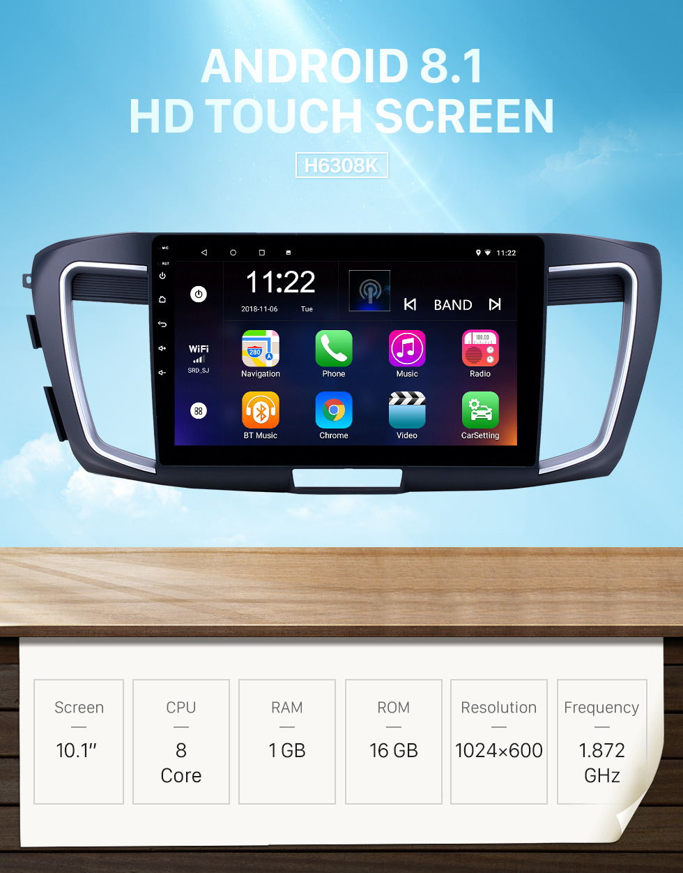 Seicane 10,1 pouces Android 8.1 HD Radio tactile Navigation GPS pour 2013 Honda Accord 9 Version basse avec support Bluetooth USB WIFI Carplay OBD Seicane 10,1 pouces Android 8.1 HD Radio tactile Navigation GPS pour 2013 Honda Accord 9 Version basse avec support Bluetooth USB WIFI Carplay OBD