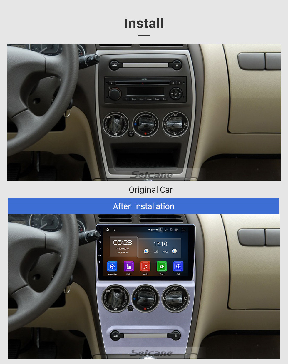 Seicane HD Touchscreen 2008-2013 Citroen Elysee Android 9.0 9 polegadas Navegação GPS Rádio Bluetooth AUX Suporte USB Carplay DAB + Câmera de backup Seicane HD Touchscreen 2008-2013 Citroen Elysee Android 9.0 9 polegadas Navegação GPS Rádio Bluetooth AUX Suporte USB Carplay DAB + Câmera de backup