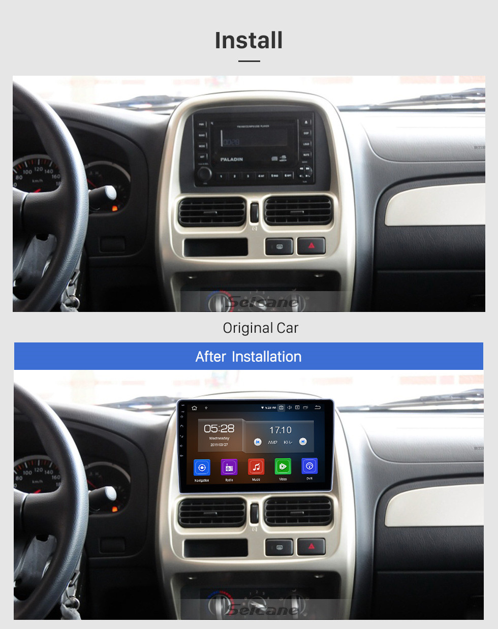 Seicane 10,1 Zoll Android 9.0 GPS Navigationsradio für 2004-2013 Nissan Paladin mit HD Touchscreen Carplay AUX Bluetooth Unterstützung 1080P Seicane 10,1 Zoll Android 9.0 GPS Navigationsradio für 2004-2013 Nissan Paladin mit HD Touchscreen Carplay AUX Bluetooth Unterstützung 1080P