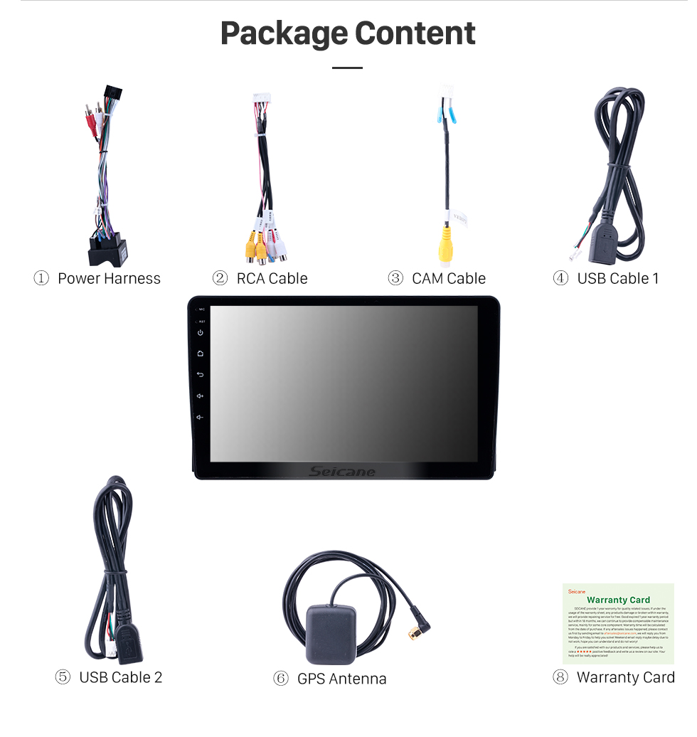Seicane 2005-2008 Ford Focus Android 8.1 HD Touchscreen 9 inch AUX Bluetooth WIFI USB GPS Navigation Radio support DVR Carplay Seicane 2005-2008 Ford Focus Android 8.1 HD Touchscreen 9 inch AUX Bluetooth WIFI USB GPS Navigation Radio support DVR Carplay