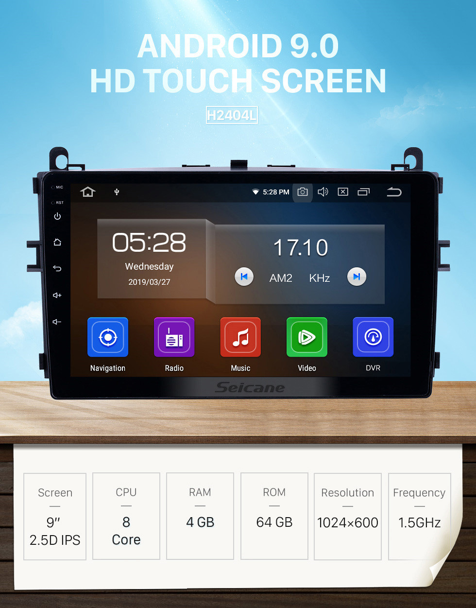 Seicane Radio Android 9.0 de 9 pulgadas para Baic E Series 2016-2017 E130 E150 / EV Series EV160 EV200 / Senova D20 Bluetooth HD Pantalla táctil Navegación GPS Carplay support 1080P Seicane Radio Android 9.0 de 9 pulgadas para Baic E Series 2016-2017 E130 E150 / EV Series EV160 EV200 / Senova D20 Bluetooth HD Pantalla táctil Navegación GPS Carplay support 1080P
