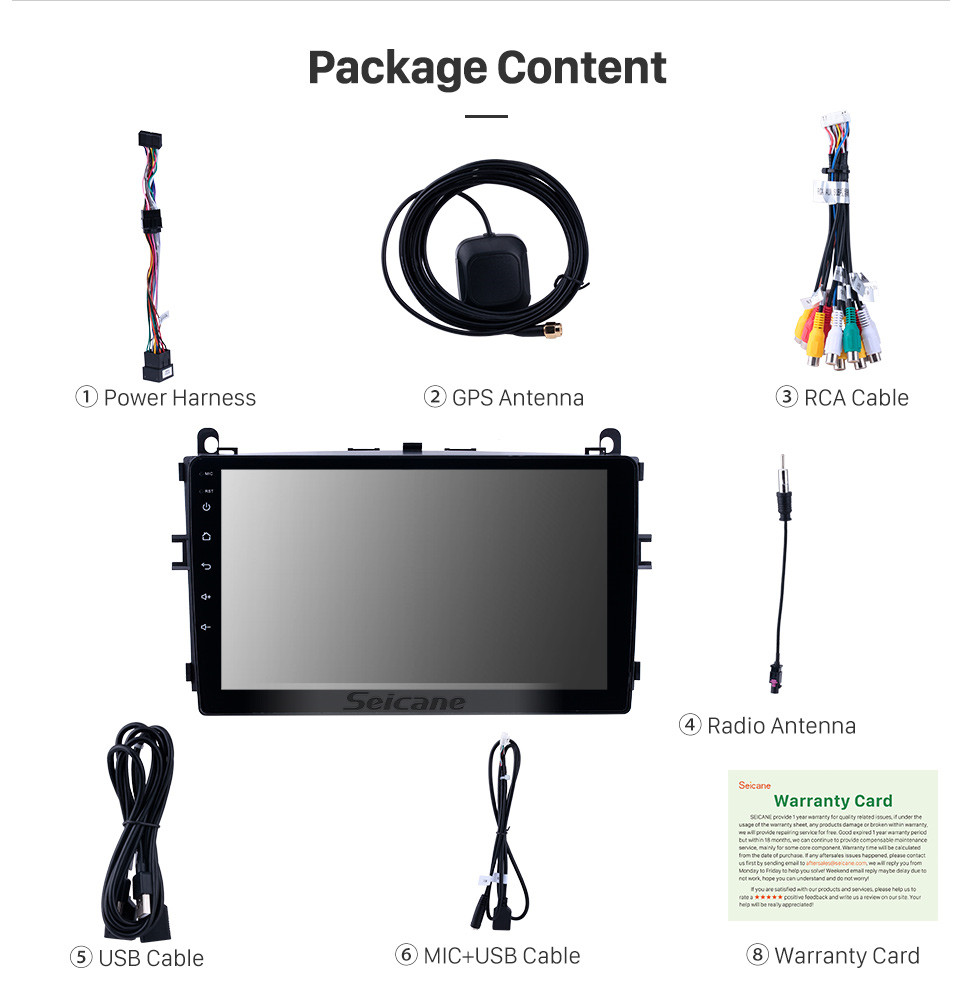 Seicane Radio Android 9.0 de 9 pulgadas para Baic E Series 2016-2017 E130 E150 / EV Series EV160 EV200 / Senova D20 Bluetooth HD Pantalla táctil Navegación GPS Carplay support 1080P Seicane Radio Android 9.0 de 9 pulgadas para Baic E Series 2016-2017 E130 E150 / EV Series EV160 EV200 / Senova D20 Bluetooth HD Pantalla táctil Navegación GPS Carplay support 1080P