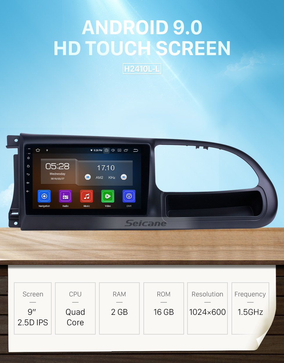 Seicane 2017-2019 Ford Teshun Android 9.0 9 inch GPS Navigation Radio Bluetooth HD Touchscreen USB Carplay support DVR DAB+ SWC Seicane 2017-2019 Ford Teshun Android 9.0 9 inch GPS Navigation Radio Bluetooth HD Touchscreen USB Carplay support DVR DAB+ SWC