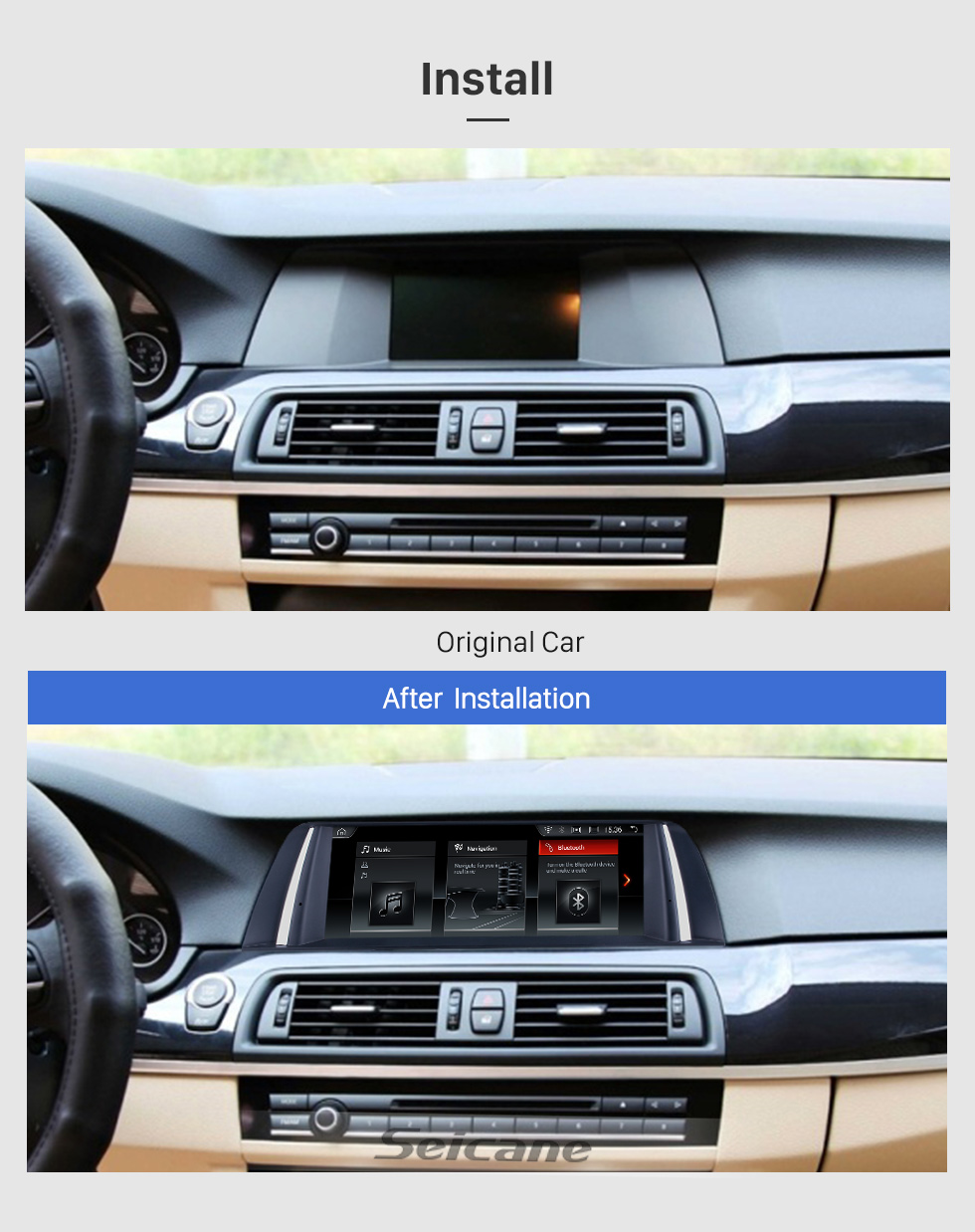 Seicane 10,25 polegadas HD Touchscreen Android 9.0 2013 2014 2015 2016 BMW 5 Série F10 / F11 NBT Reposição Rádio Cabeça Unidade Carro Sistema de navegação GPS estéreo Sistema de navegação GPS Bluetooth Suporte por telefone WIFI DVR 1080P Vídeo Controle de volante Seicane 10,25 polegadas HD Touchscreen Android 9.0 2013 2014 2015 2016 BMW 5 Série F10 / F11 NBT Reposição Rádio Cabeça Unidade Carro Sistema de navegação GPS estéreo Sistema de navegação GPS Bluetooth Suporte por telefone WIFI DVR 1080P Vídeo Controle de volante