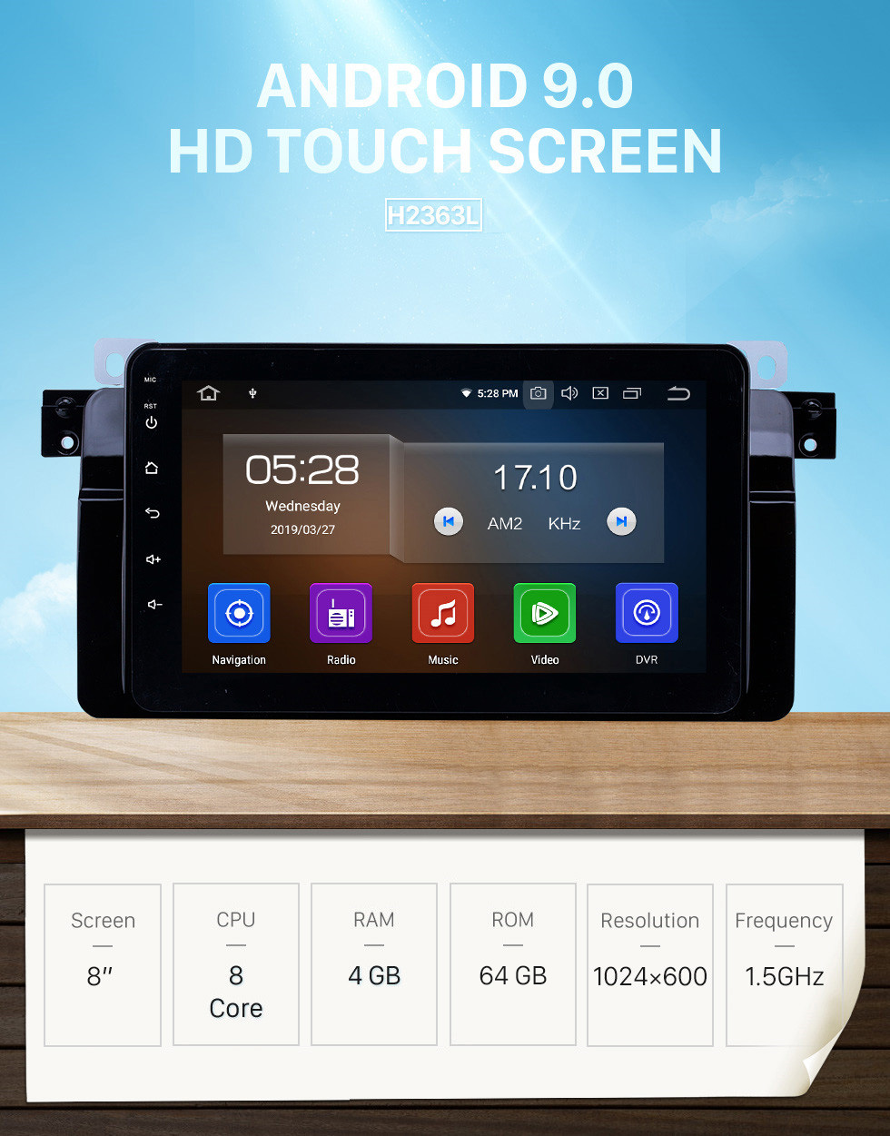 Seicane 8 inch Radio HD touchscreen Android 9.0 for 2001-2004 MG ZT GPS Navigation System with WIFI Bluetooth USB Mirror Link Rearview AUX Seicane 8 inch Radio HD touchscreen Android 9.0 for 2001-2004 MG ZT GPS Navigation System with WIFI Bluetooth USB Mirror Link Rearview AUX