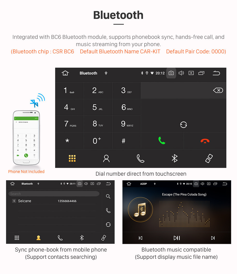 Seicane Pantalla táctil HD 2019 Tiago Nexon Android 9.0 Radio de navegación GPS de 9 pulgadas Bluetooth AUX Carplay compatible Cámara trasera DAB + OBD2 Seicane Pantalla táctil HD 2019 Tiago Nexon Android 9.0 Radio de navegación GPS de 9 pulgadas Bluetooth AUX Carplay compatible Cámara trasera DAB + OBD2