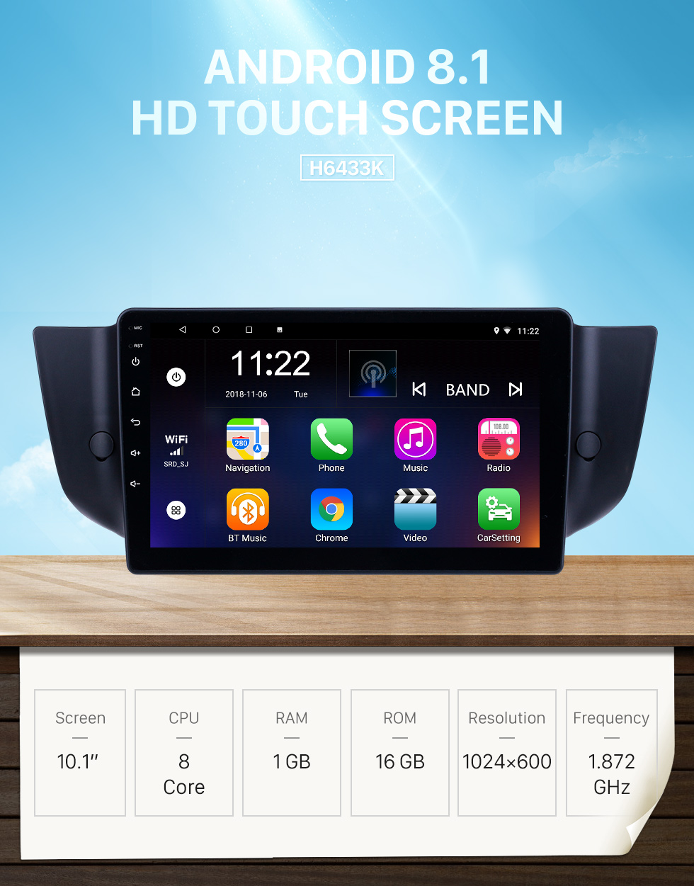 Seicane 9 Zoll Android 8.1 GPS Navigationsradio für 2010-2015 MG6 / 2008-2014 Roewe 500 Mit HD Touchscreen Bluetooth Unterstützung Carplay Rückfahrkamera Seicane 9 Zoll Android 8.1 GPS Navigationsradio für 2010-2015 MG6 / 2008-2014 Roewe 500 Mit HD Touchscreen Bluetooth Unterstützung Carplay Rückfahrkamera