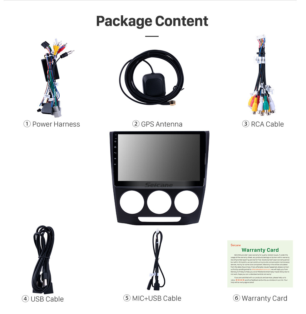 Seicane 10,1 Zoll Android 9.0 GPS Navigationsradio für 2013-2019 Honda Crider Handbuch A / C mit HD Touchscreen Carplay Bluetooth Unterstützung 1080P Seicane 10,1 Zoll Android 9.0 GPS Navigationsradio für 2013-2019 Honda Crider Handbuch A / C mit HD Touchscreen Carplay Bluetooth Unterstützung 1080P