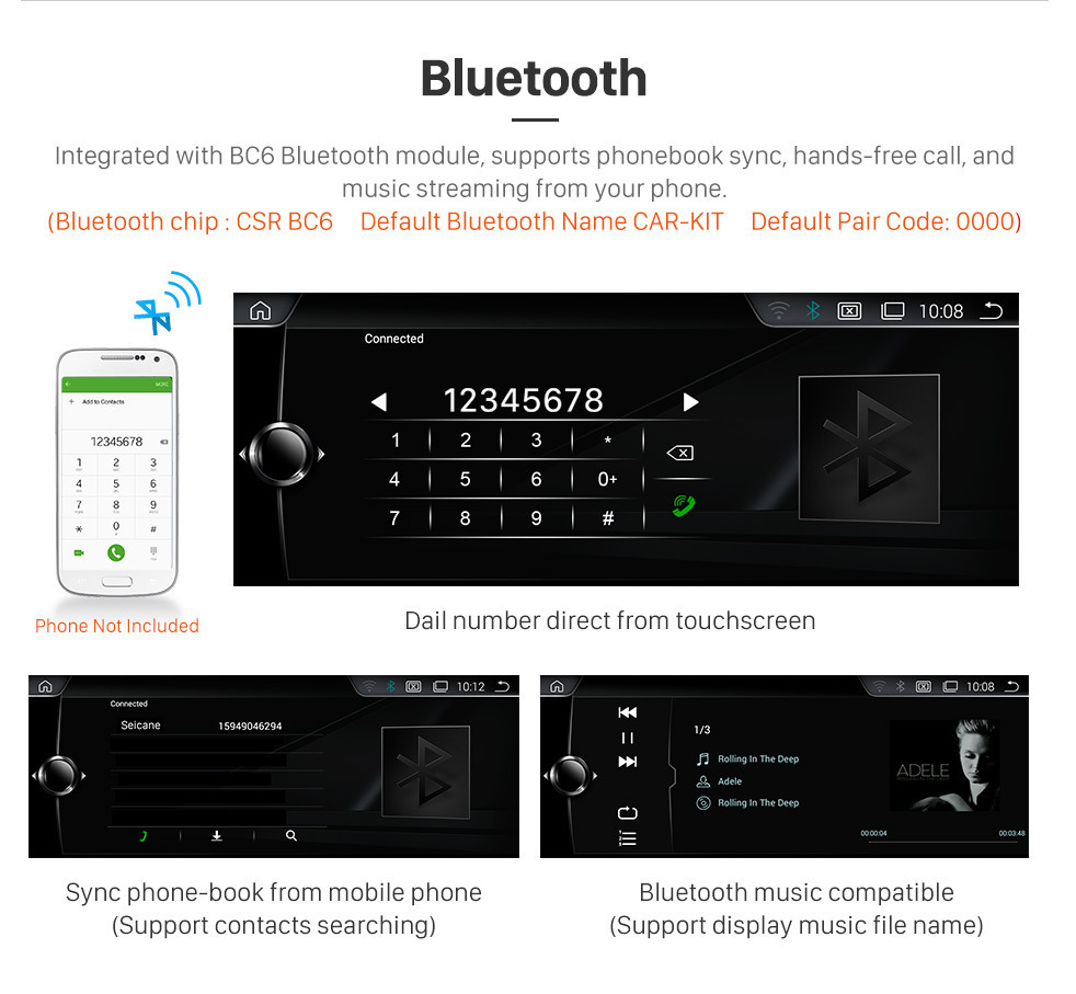 Seicane 10,25 polegadas Android 9.0 HD Touchscreen 2013-2016 BMW Série 3 F30 / F31 / F34 / F35 Reposição Rádio Cabeça Unidade Carro Sistema de navegação GPS estéreo Sistema de navegação GPS Bluetooth Suporte por telefone WIFI Câmera de retrovisor de controle de v Seicane 10,25 polegadas Android 9.0 HD Touchscreen 2013-2016 BMW Série 3 F30 / F31 / F34 / F35 Reposição Rádio Cabeça Unidade Carro Sistema de navegação GPS estéreo Sistema de navegação GPS Bluetooth Suporte por telefone WIFI Câmera de retrovisor de controle de v