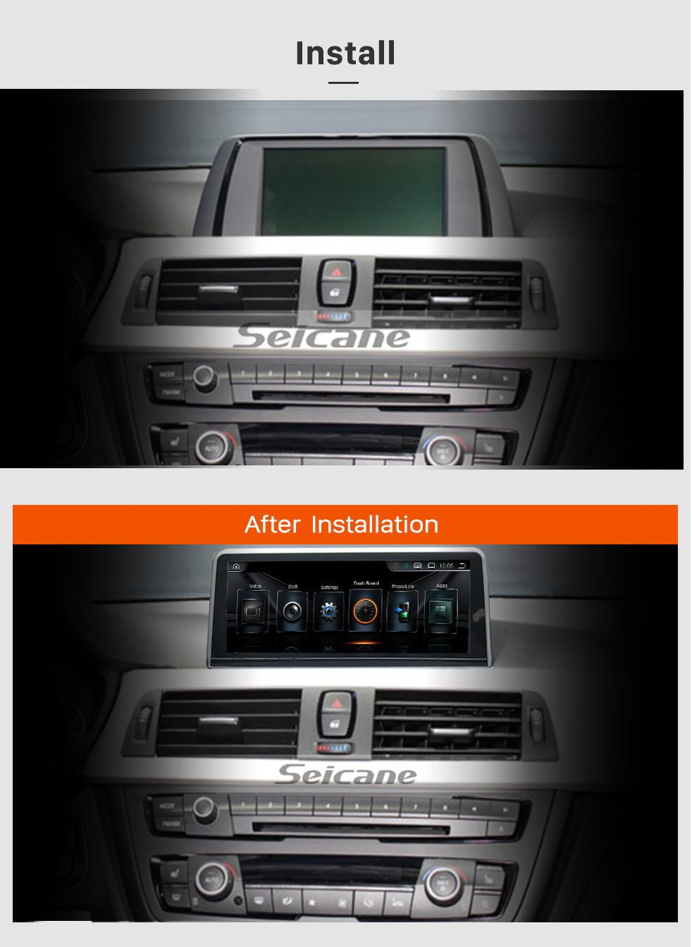 Seicane 10,25 polegadas Android 9.0 HD Touchscreen 2013-2016 BMW Série 3 F30 / F31 / F34 / F35 Reposição Rádio Cabeça Unidade Carro Sistema de navegação GPS estéreo Sistema de navegação GPS Bluetooth Suporte por telefone WIFI Câmera de retrovisor de controle de v Seicane 10,25 polegadas Android 9.0 HD Touchscreen 2013-2016 BMW Série 3 F30 / F31 / F34 / F35 Reposição Rádio Cabeça Unidade Carro Sistema de navegação GPS estéreo Sistema de navegação GPS Bluetooth Suporte por telefone WIFI Câmera de retrovisor de controle de v