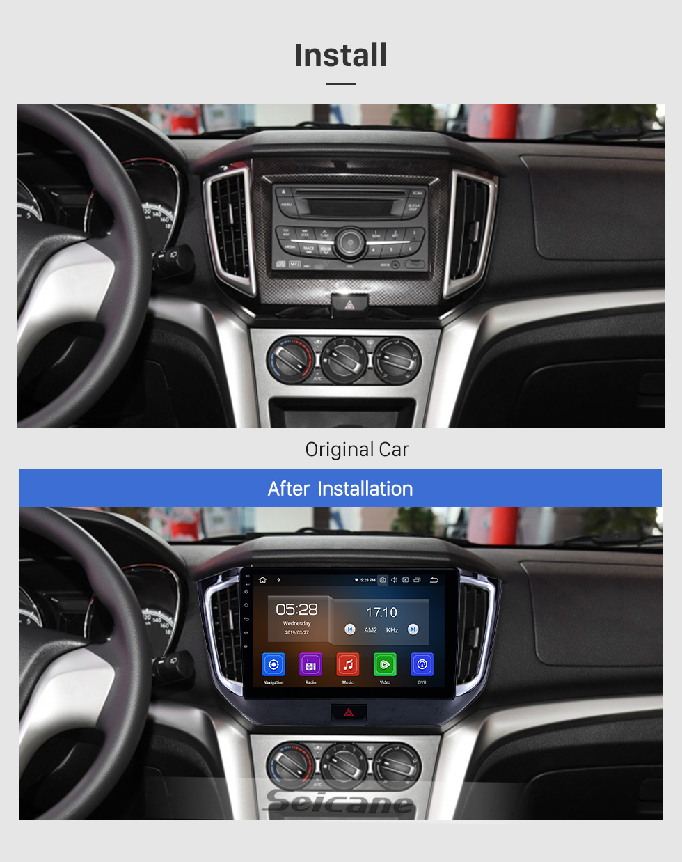 Seicane 10,1 pouces Android 9.0 Radio de navigation GPS pour 2015-2017 Venucia T70 Bluetooth HD écran tactile soutien Carplay DVR Seicane 10,1 pouces Android 9.0 Radio de navigation GPS pour 2015-2017 Venucia T70 Bluetooth HD écran tactile soutien Carplay DVR