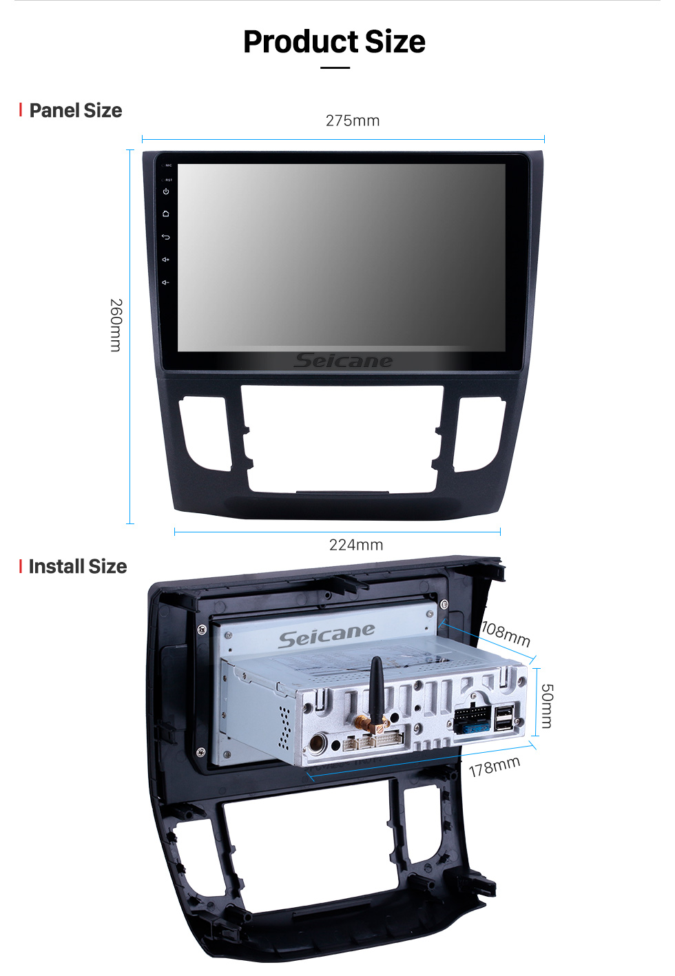 Seicane 10,1 pouces 2013-2019 Honda Crider A / C Android 9.0 Radio de navigation GPS Bluetooth HD écran tactile support Carplay Miroir Lien Seicane 10,1 pouces 2013-2019 Honda Crider A / C Android 9.0 Radio de navigation GPS Bluetooth HD écran tactile support Carplay Miroir Lien