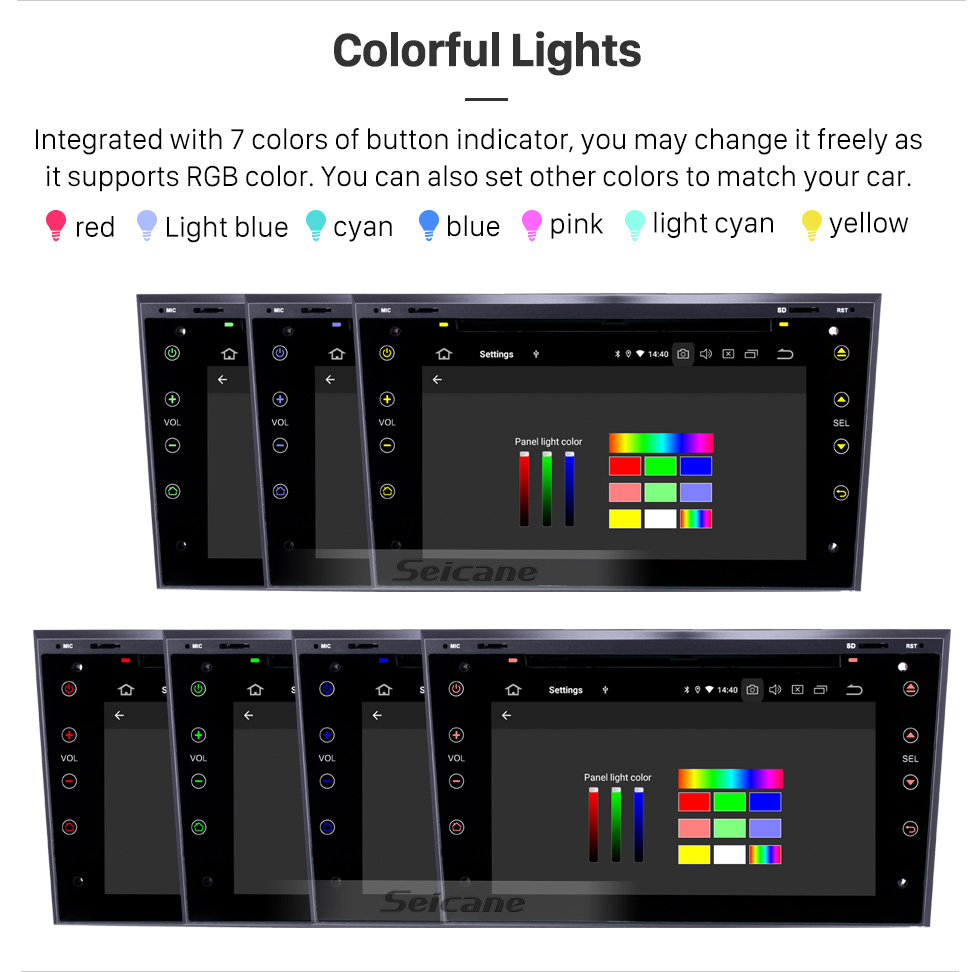 Seicane Android 9.0 7 pouces pour 2005 2006 2007-2011 Opel Astra / Antara / Vectra / Corsa / Zafira Radio HD Système de navigation GPS à écran tactile avec prise en charge Bluetooth Carplay DVR