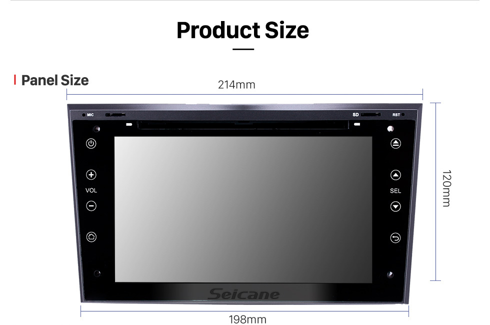 Seicane Android 9.0 7 pulgadas para 2005 2006 2007-2011 Opel Astra / Antara / Vectra / Corsa / Zafira Radio HD Sistema de navegación GPS con pantalla táctil con soporte Bluetooth Carplay DVR