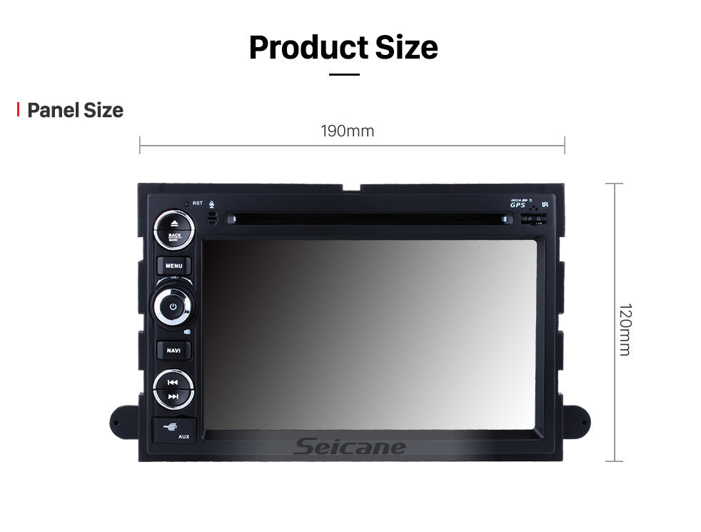 Seicane OEM 7 pulgadas Android 9.0 Radio Sistema de navegación GPS para 2005-2009 Ford Mustang con reproductor de DVD Bluetooth HD 1024 * 600 pantalla táctil OBD2 DVR Cámara de visión trasera TV 1080P Video USB SD 3G WIFI Control del volante Seicane OEM 7 pulgadas Android 9.0 Radio Sistema de navegación GPS para 2005-2009 Ford Mustang con reproductor de DVD Bluetooth HD 1024 * 600 pantalla táctil OBD2 DVR Cámara de visión trasera TV 1080P Video USB SD 3G WIFI Control del volante