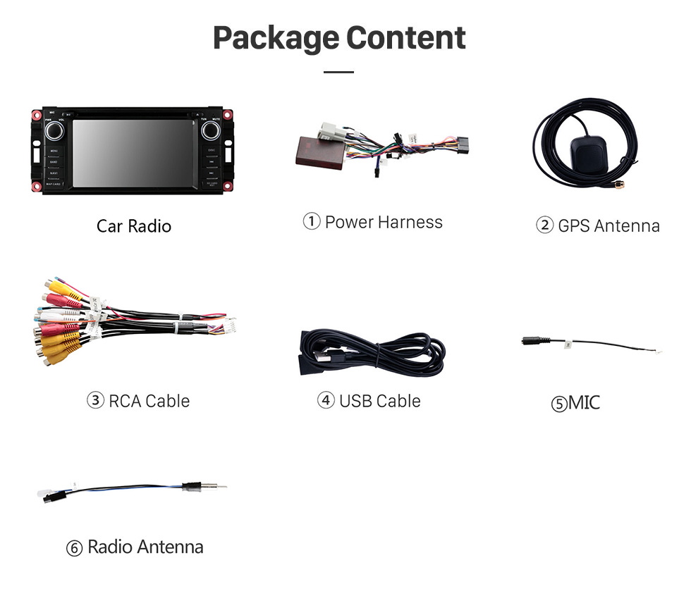 Seicane In Dash 2007-2013 Jeep Wrangler Unbegrenztes 7 Zoll Radio Aktualisierung mit Android 9.0 DVD Spieler Bluetooth GPS Navigatie Auto Audio systeem Touchscreen W-lan 3G Spiegel-Verbindung OBD2 Backup kamera DVR AUX