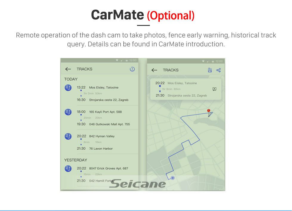 Seicane Lecteur DVD autoradio à écran multi-touch Android 9.0 de 7 pouces pour 2000-2007 BMW X5 E53 3.0i 3.0d 4.4i 4.6is 4.8is 1996-2003 BMW Série 5 E39 avec système audio de navigation GPS Canbus Bluetooth WIFI Lien miroir USB 1080P DVR