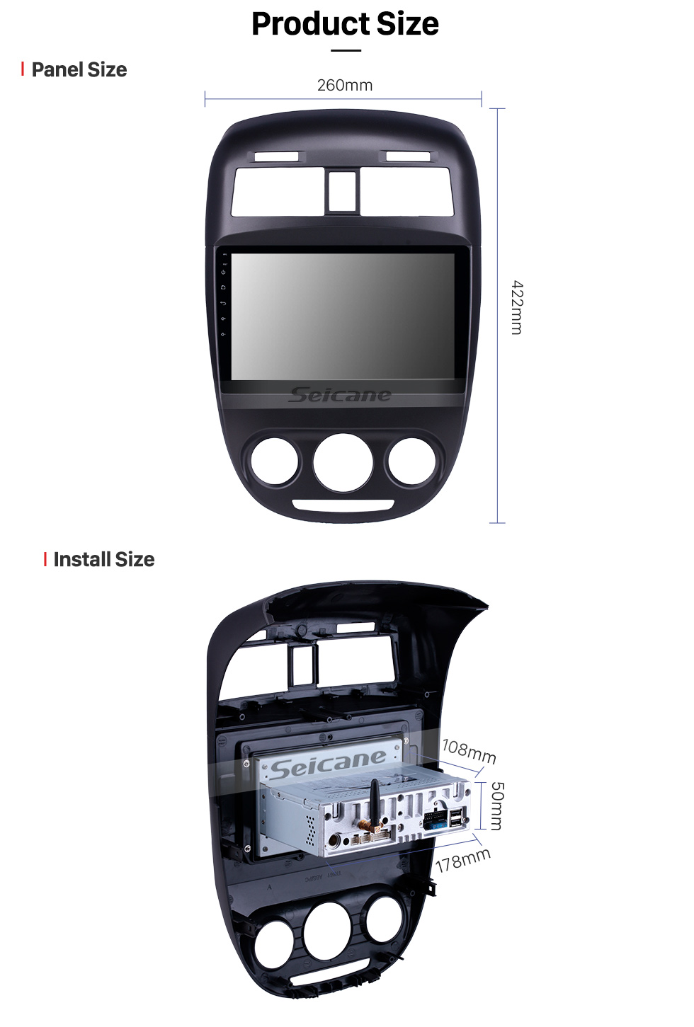 Seicane 10,1 pouces Android 9.0 Radio pour 2008-2018 Buick Excelle avec Bluetooth HD à écran tactile Navigation GPS soutien Carplay DAB + TPMS Seicane 10,1 pouces Android 9.0 Radio pour 2008-2018 Buick Excelle avec Bluetooth HD à écran tactile Navigation GPS soutien Carplay DAB + TPMS