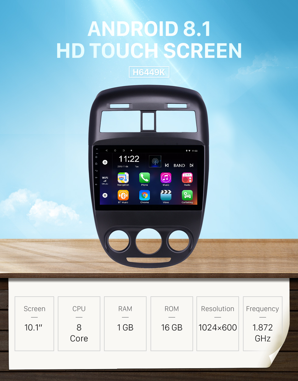 Seicane 10,1 pouces HD Android 8.1 avec écran tactile et radio de navigation GPS pour Buick Excelle 2008-2018 avec le support Bluetooth Carplay DVR Seicane 10,1 pouces HD Android 8.1 avec écran tactile et radio de navigation GPS pour Buick Excelle 2008-2018 avec le support Bluetooth Carplay DVR
