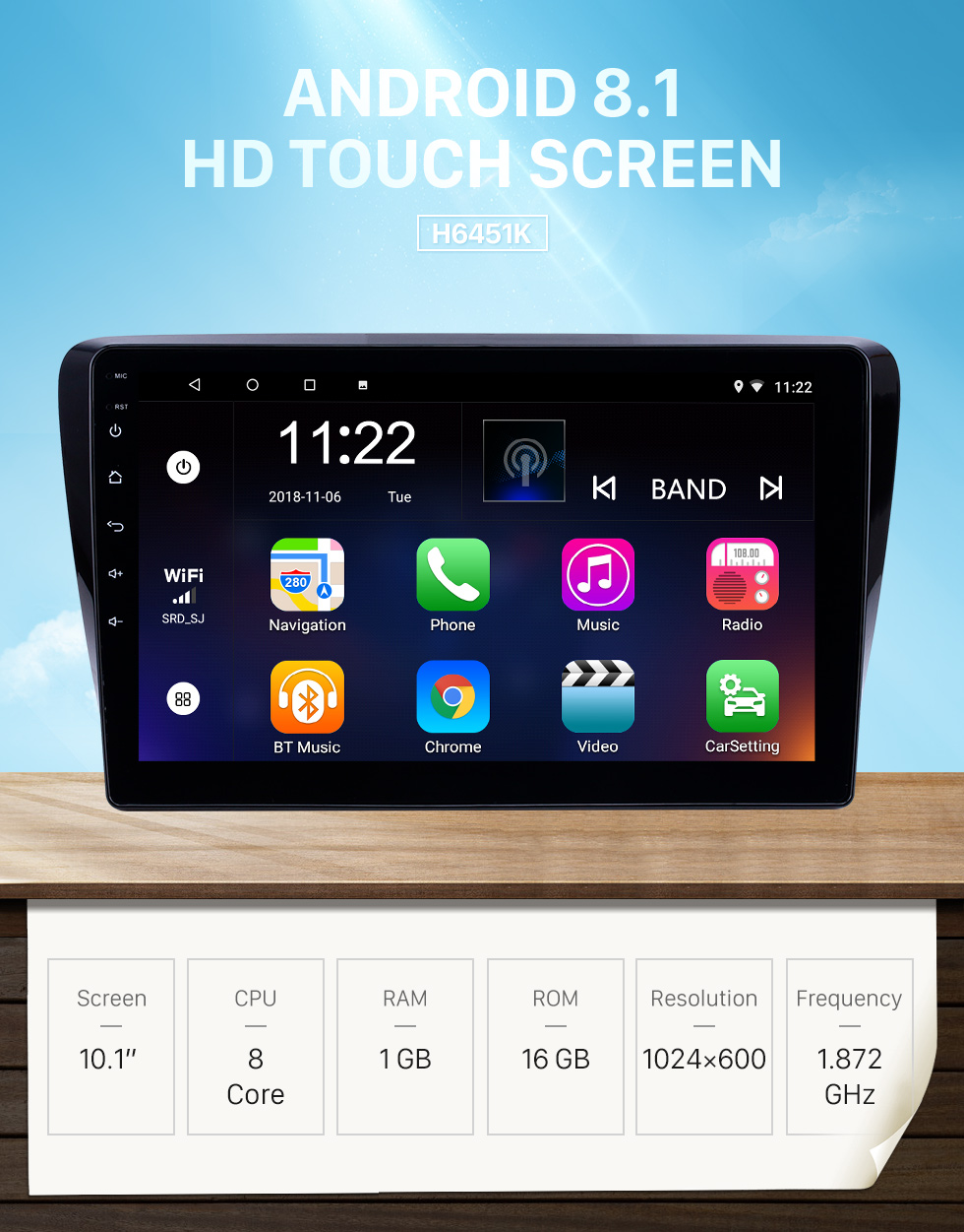 Seicane 10,1 pouces GPS Navigation Radio Android 8.1 pour 2017-2019 Venucia M50V Avec HD écran tactile Bluetooth support Carplay Caméra de recul Seicane 10,1 pouces GPS Navigation Radio Android 8.1 pour 2017-2019 Venucia M50V Avec HD écran tactile Bluetooth support Carplay Caméra de recul