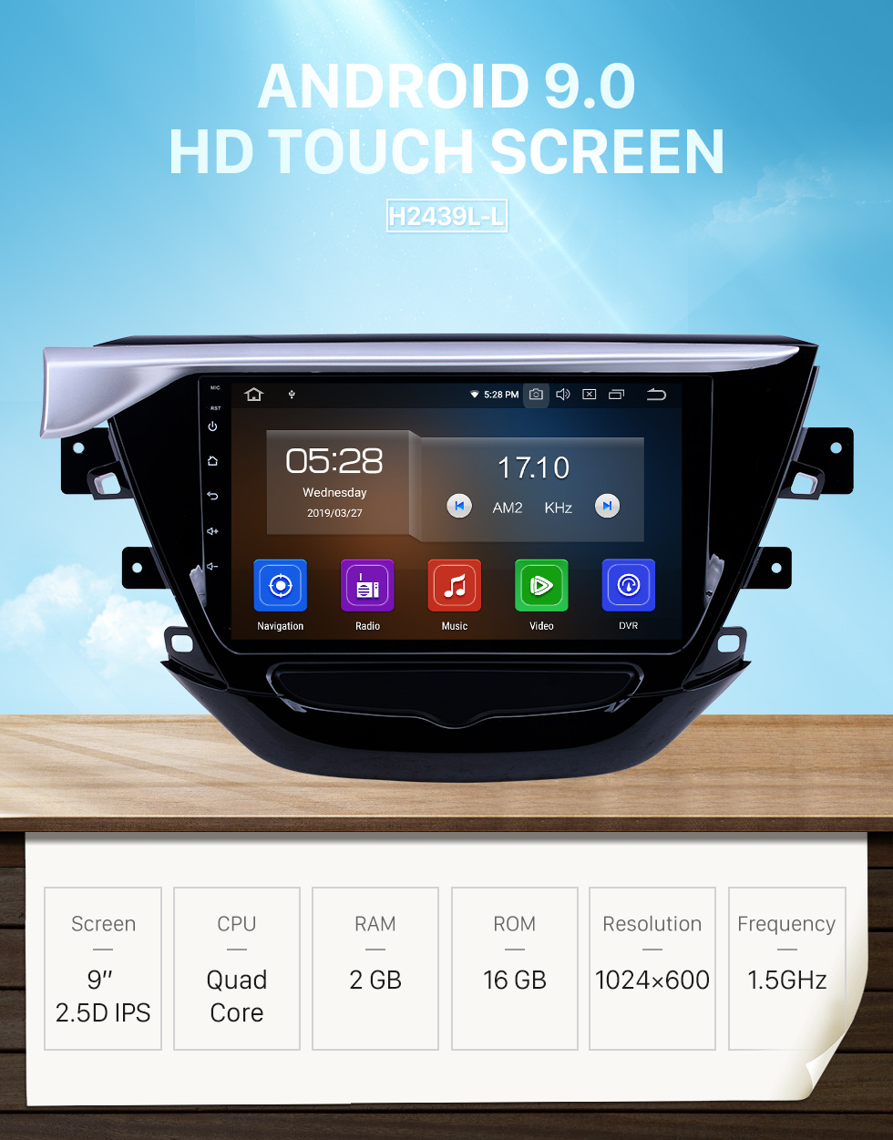 Seicane OEM 9 pouces Android 9.0 pour 2018-2019 Buick Excelle Bluetooth HD à écran tactile GPS Navigation Radio support Carplay 1080 P vidéo TPMS Seicane OEM 9 pouces Android 9.0 pour 2018-2019 Buick Excelle Bluetooth HD à écran tactile GPS Navigation Radio support Carplay 1080 P vidéo TPMS