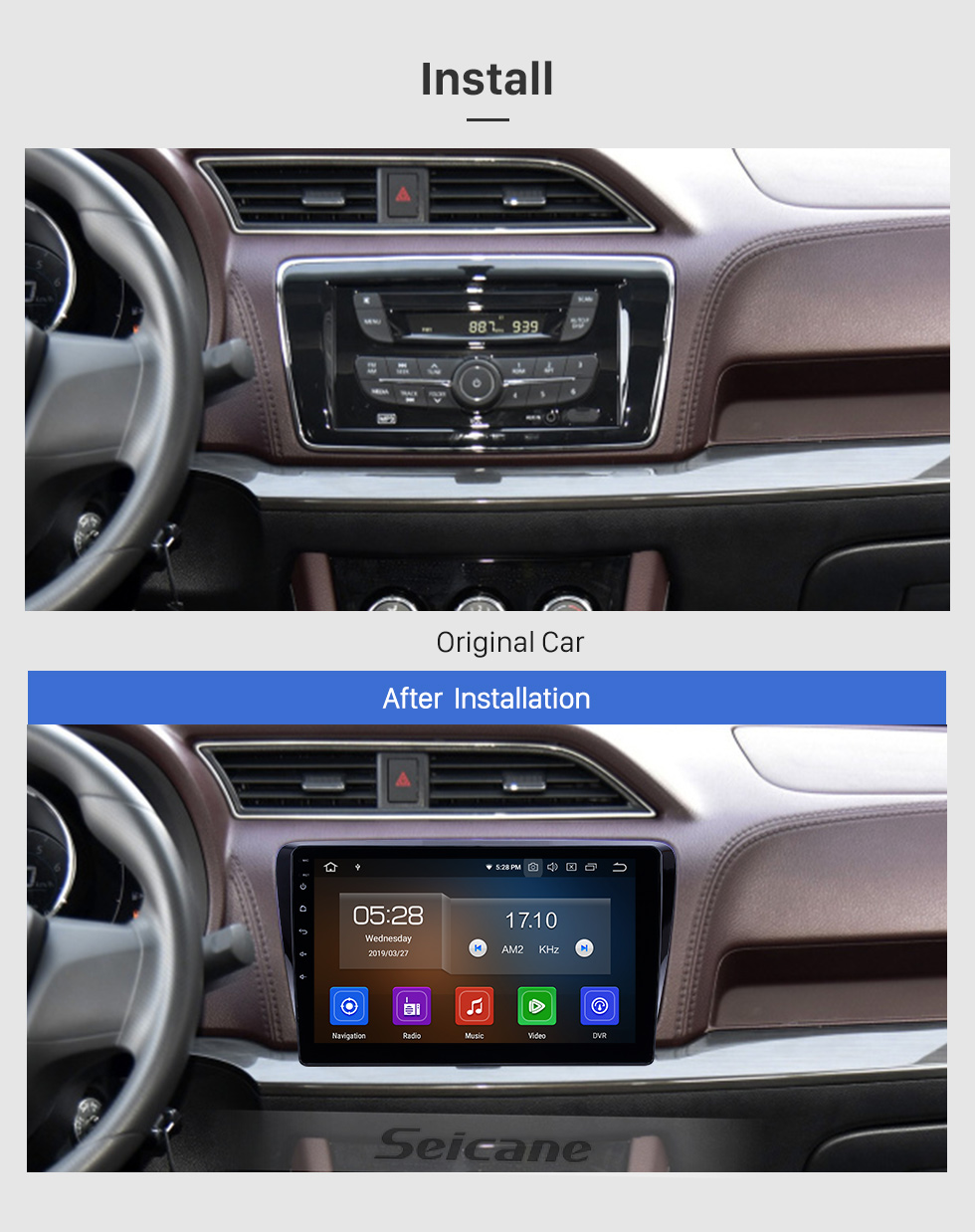Seicane 10.1 inch 2017-2019 Venucia M50V Android 9.0 GPS Navigation Radio Bluetooth HD Touchscreen Carplay support Mirror Link Seicane 10.1 inch 2017-2019 Venucia M50V Android 9.0 GPS Navigation Radio Bluetooth HD Touchscreen Carplay support Mirror Link
